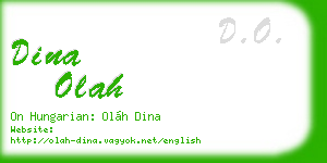 dina olah business card